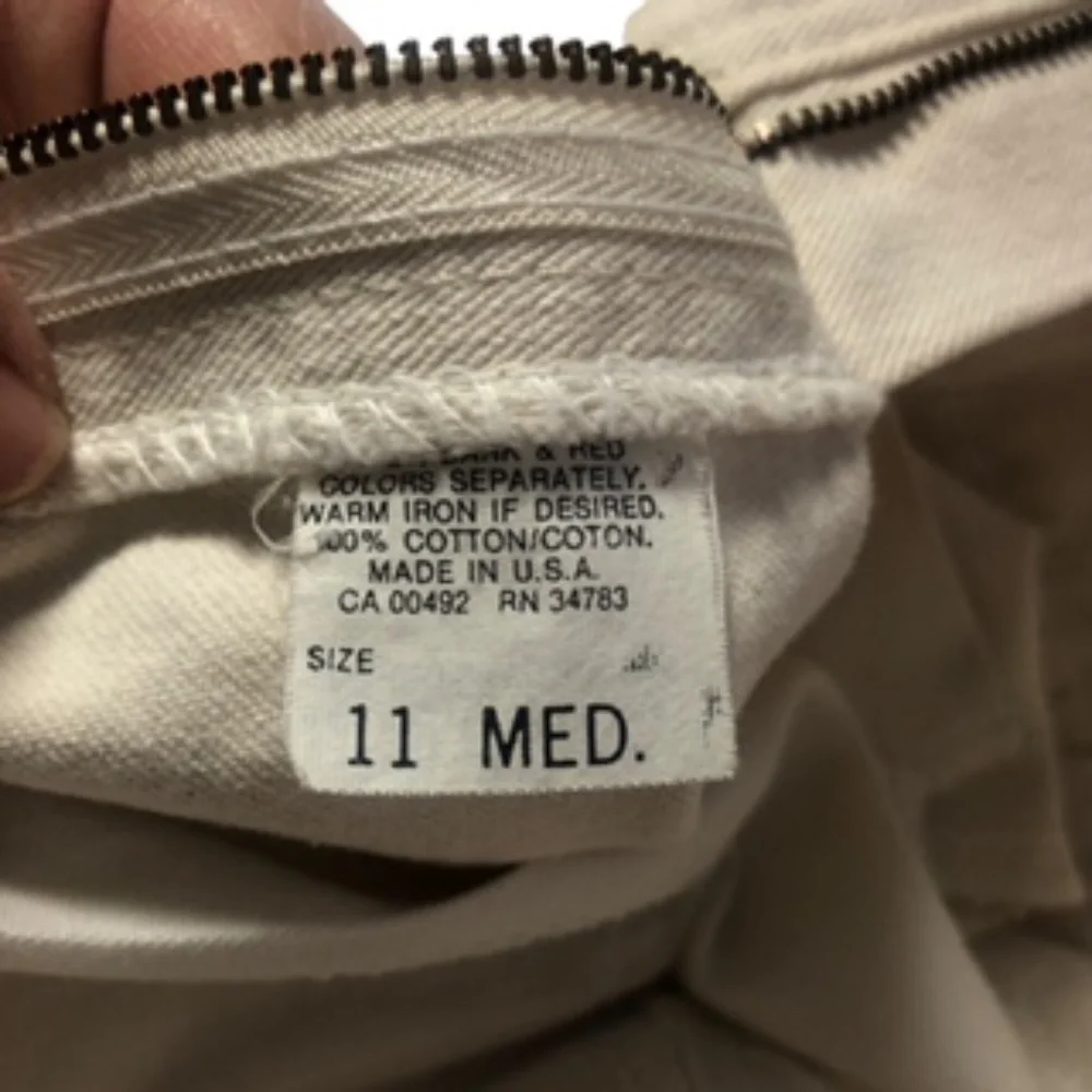 Lee Vanilla Colored Straight Leg Jeans Size Juniors 11 M - Picture 10 of 12